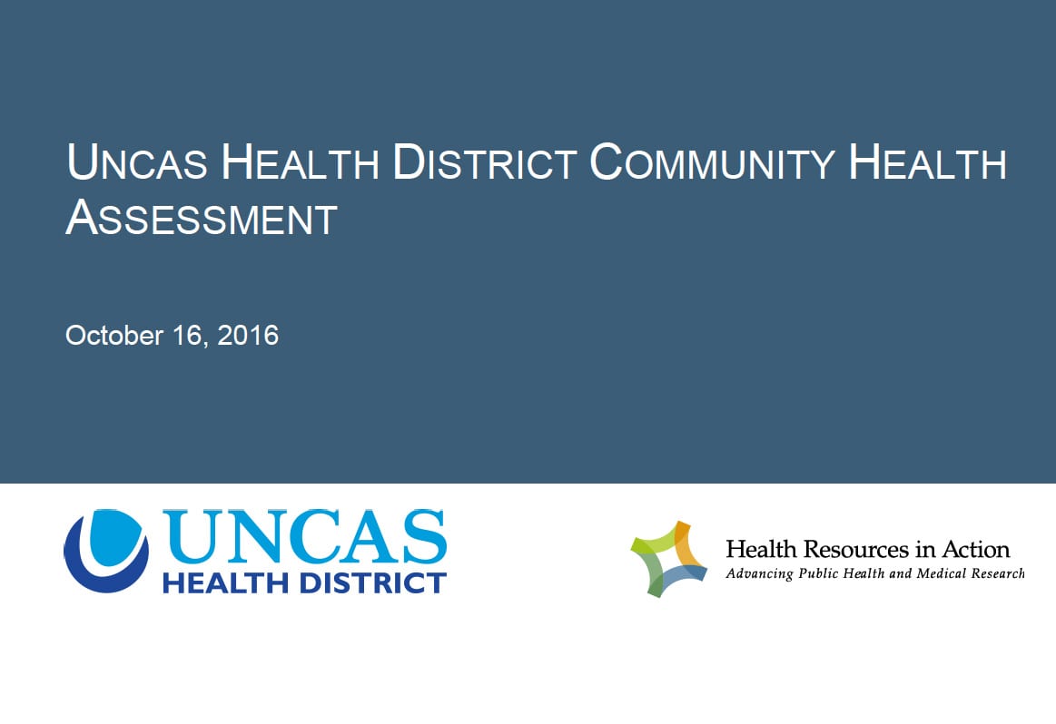Uncas Health District Community Health Assessment