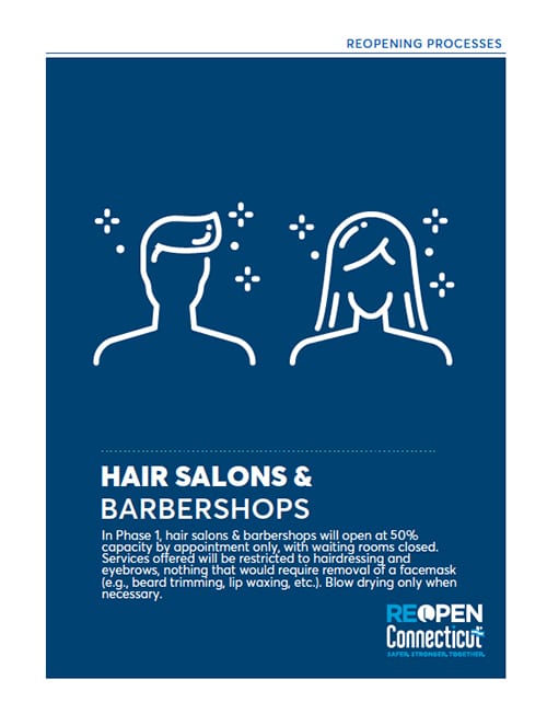CT Reopens Hair Salons and BarbershopsC5V051220 image